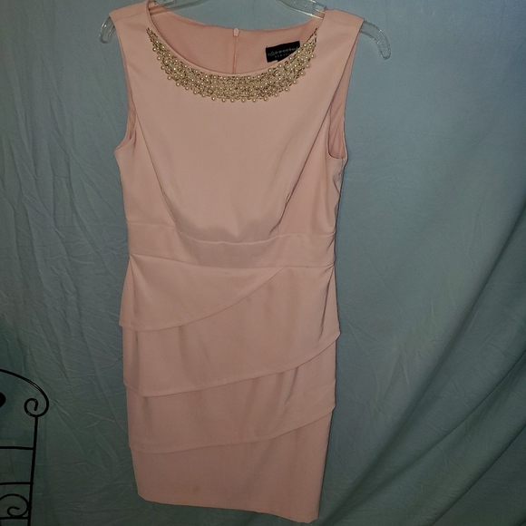 Connected Apparel Cotton Candy pink sheath dress size 6 - Picture 2 of 13
